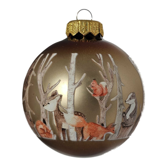 Premium Weihnachtskugel Tiere des Waldes
