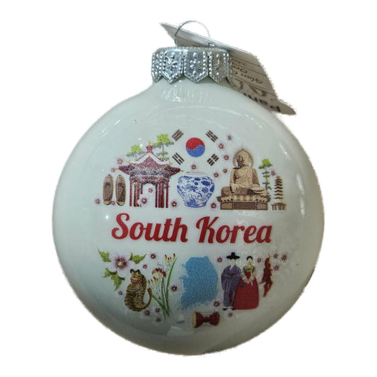 Premium Weihnachtskugel Symbole Südkoreas