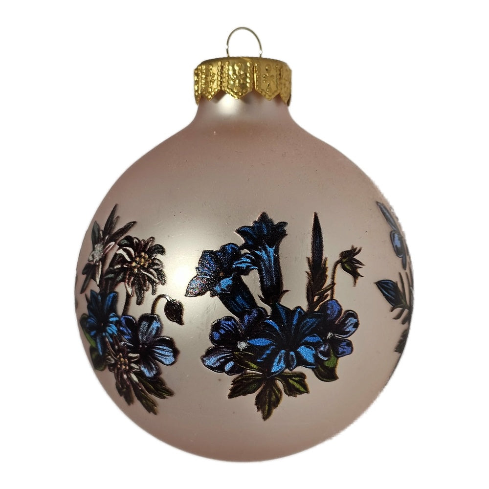 Premium Weihnachtskugel Blüten der Alpen