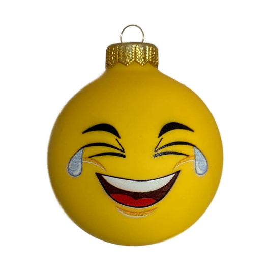 Premium Weihnachtskugel Tränen vor Lachen