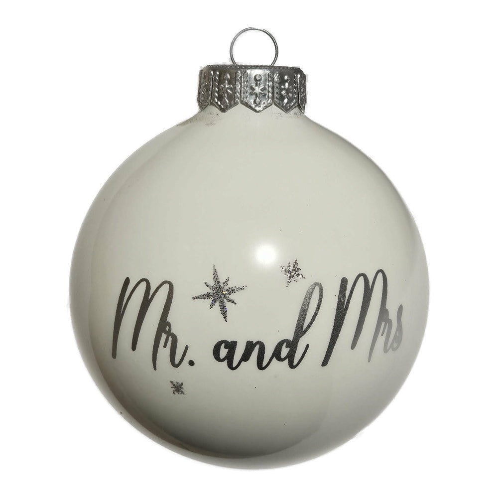 Premium Weihnachtskugel Mr. and Mrs.