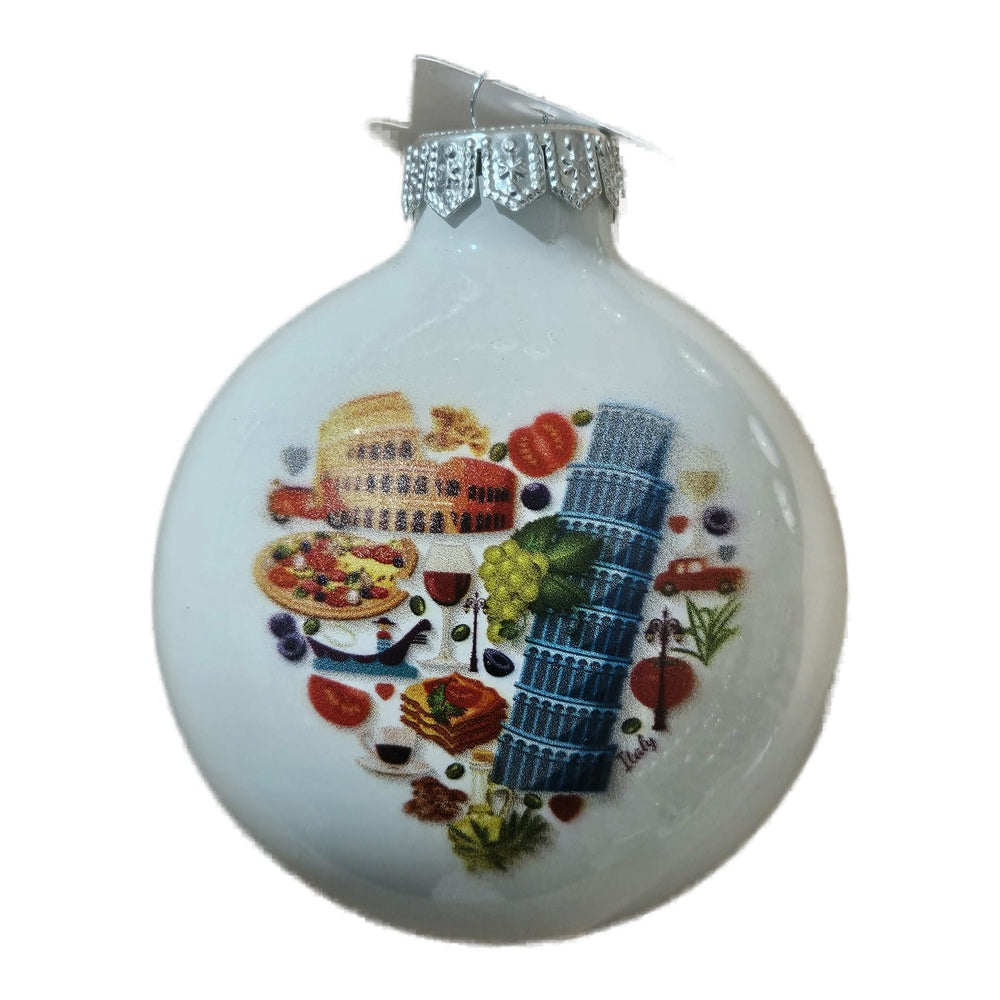 Premium Weihnachtskugel Symbole Italiens