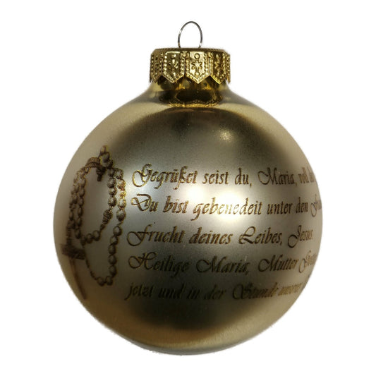 Premium Weihnachtskugel Ave Maria
