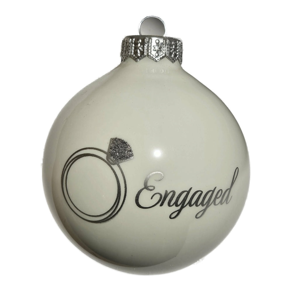 Premium Weihnachtskugel Engaged