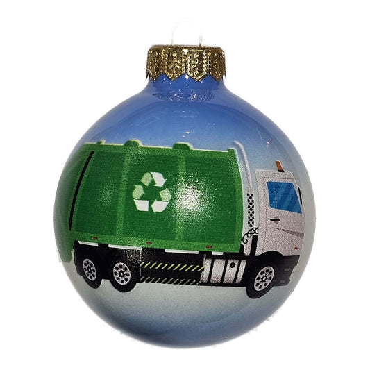 Premium Weihnachtskugel Müllwagen