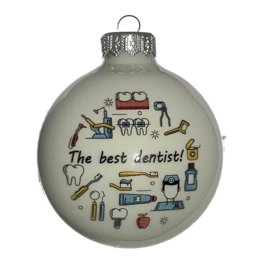 Premium Weihnachtskugel The Best Dentist