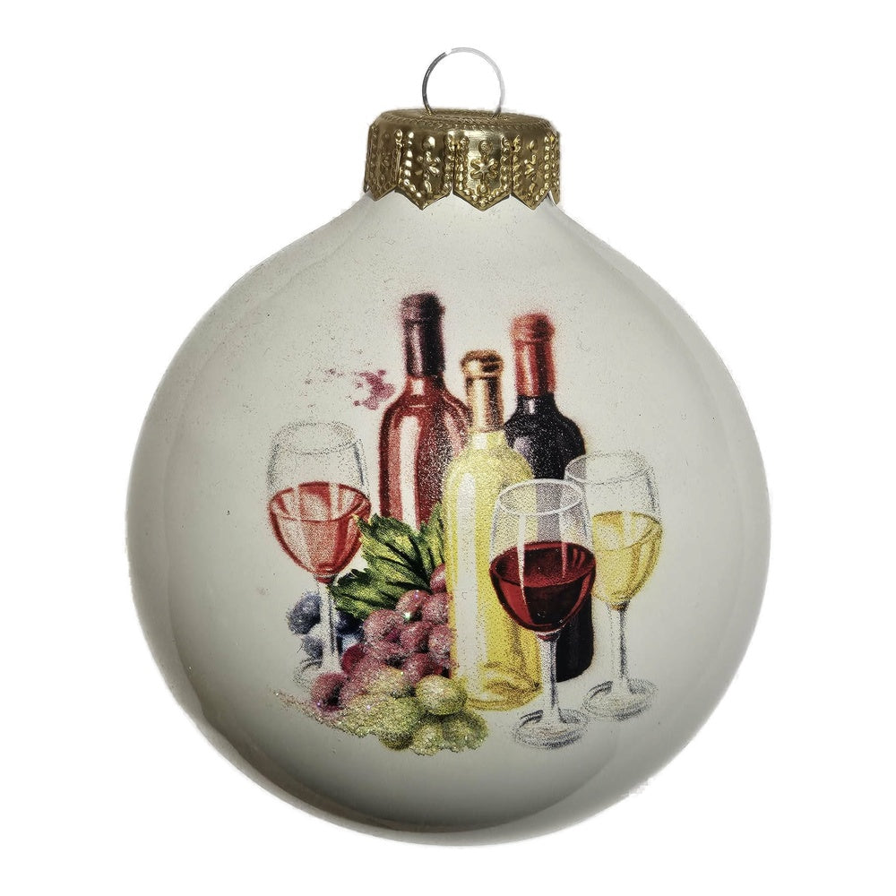 Premium Weihnachtskugel Wein & Genuss