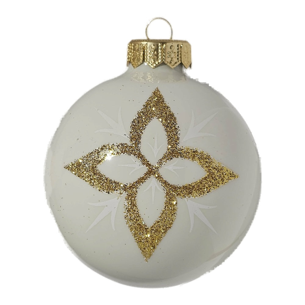 Premium Weihnachtskugel Gold Stern