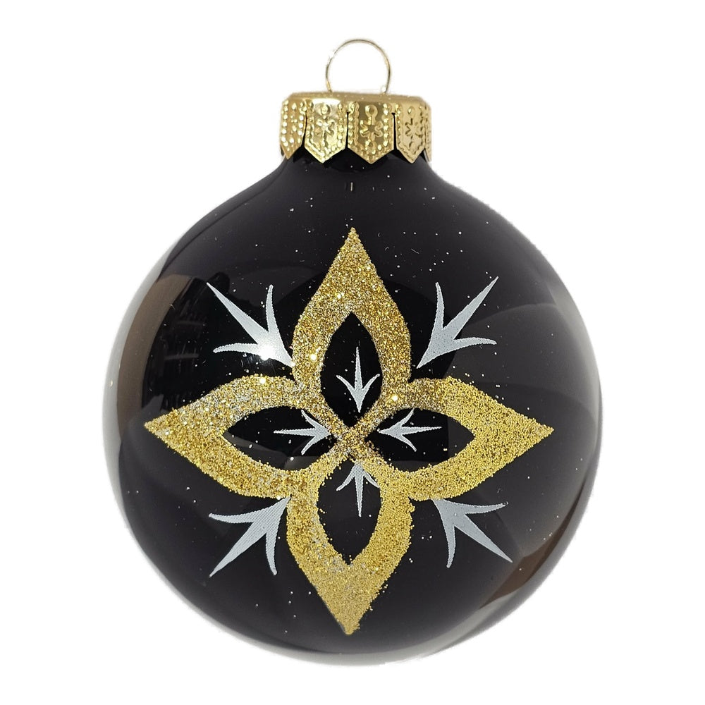 Premium Weihnachtskugel Gold Stern
