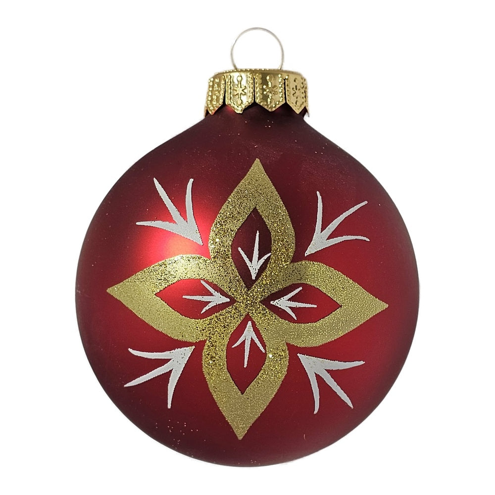 Premium Weihnachtskugel Gold Stern