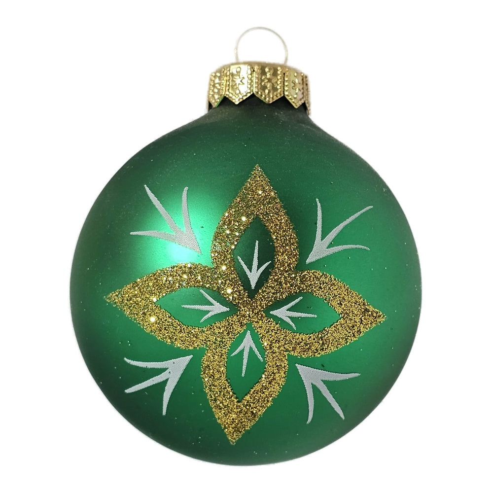 Premium Weihnachtskugel Gold Stern