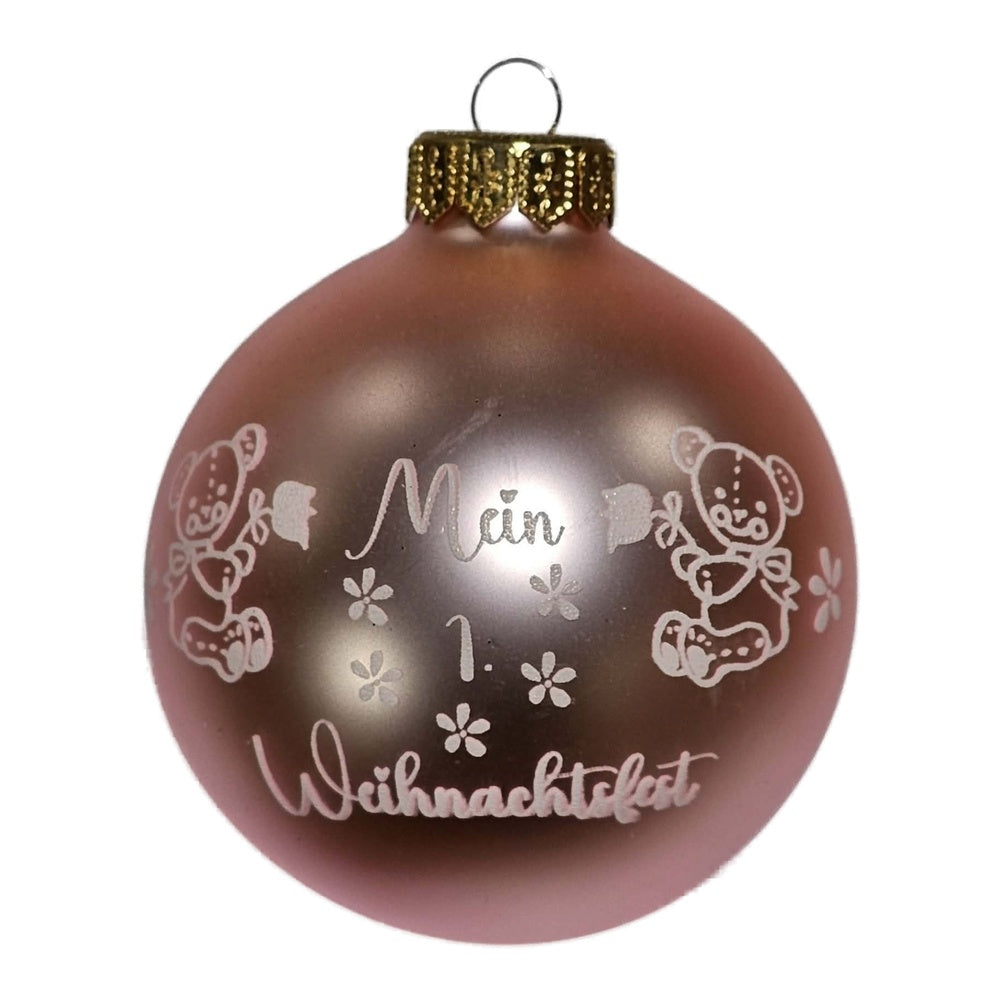 Premium Weihnachtskugel  Mein 1. Weihnachtsfest