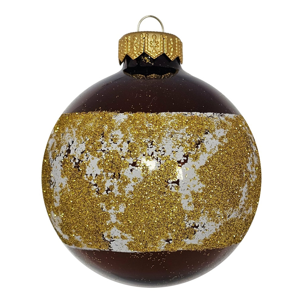 Premium Weihnachtskugel Goldener Schimmer
