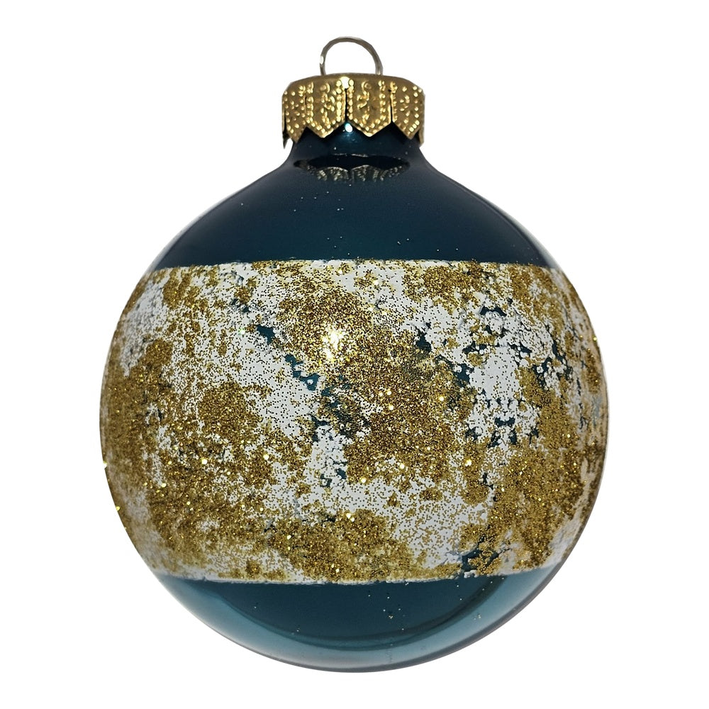 Premium Weihnachtskugel Goldener Schimmer