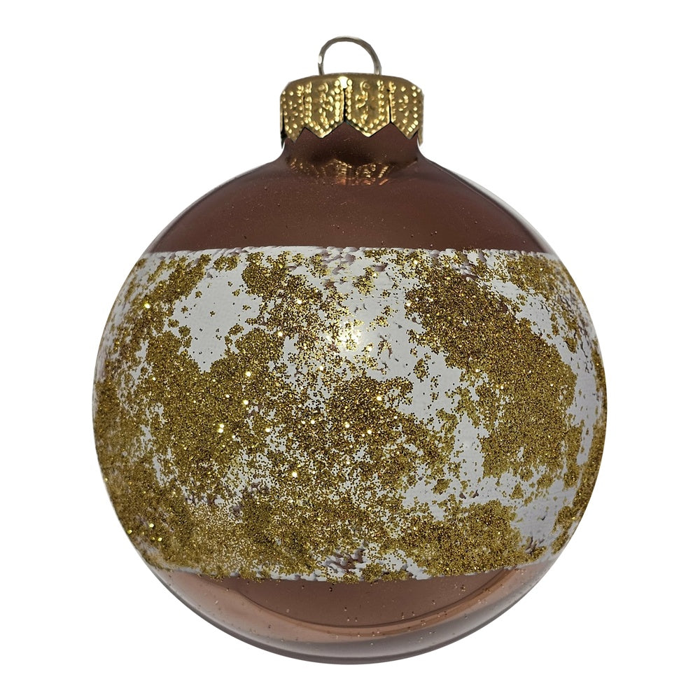 Premium Weihnachtskugel Goldener Schimmer