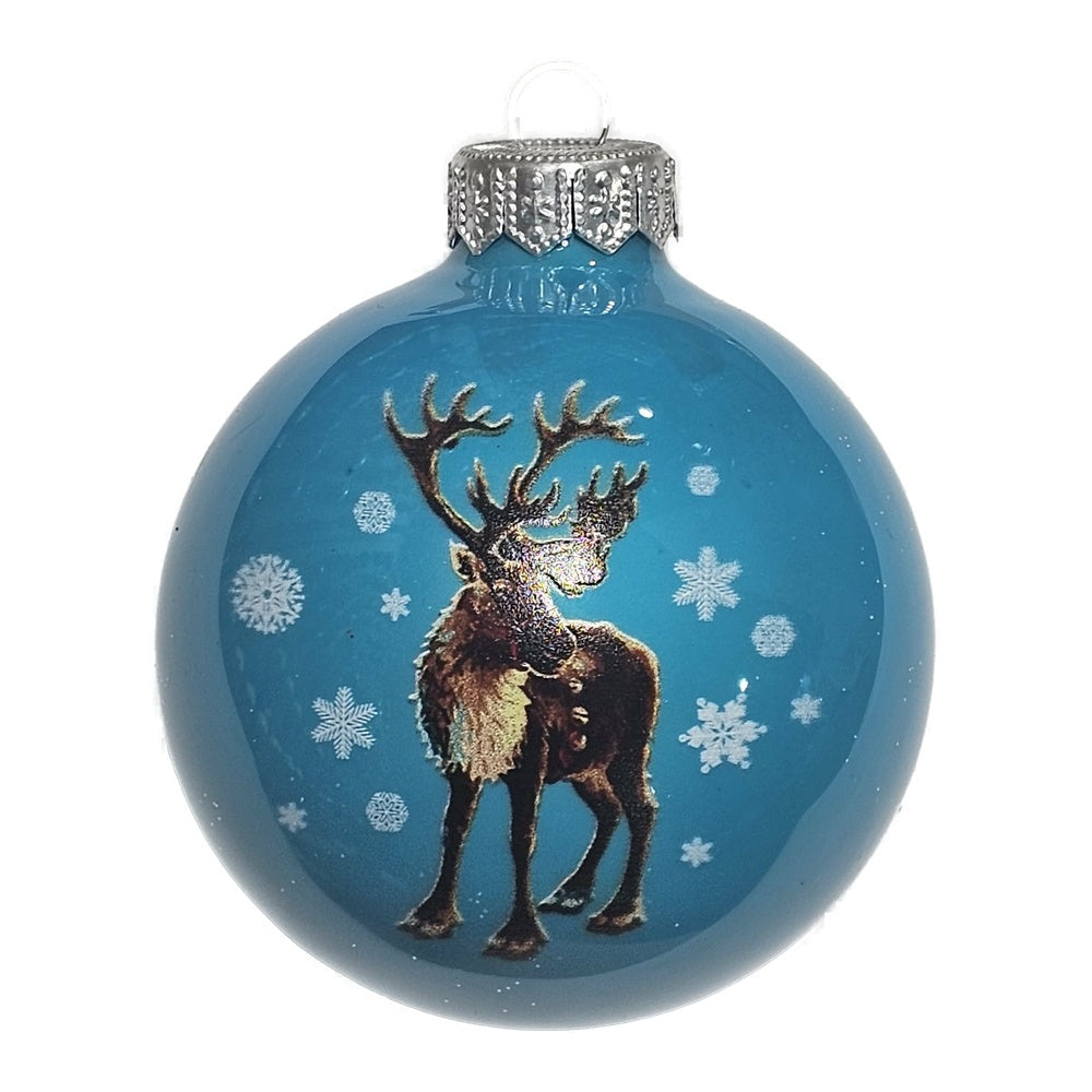 Premium Weihnachtskugel Rentier