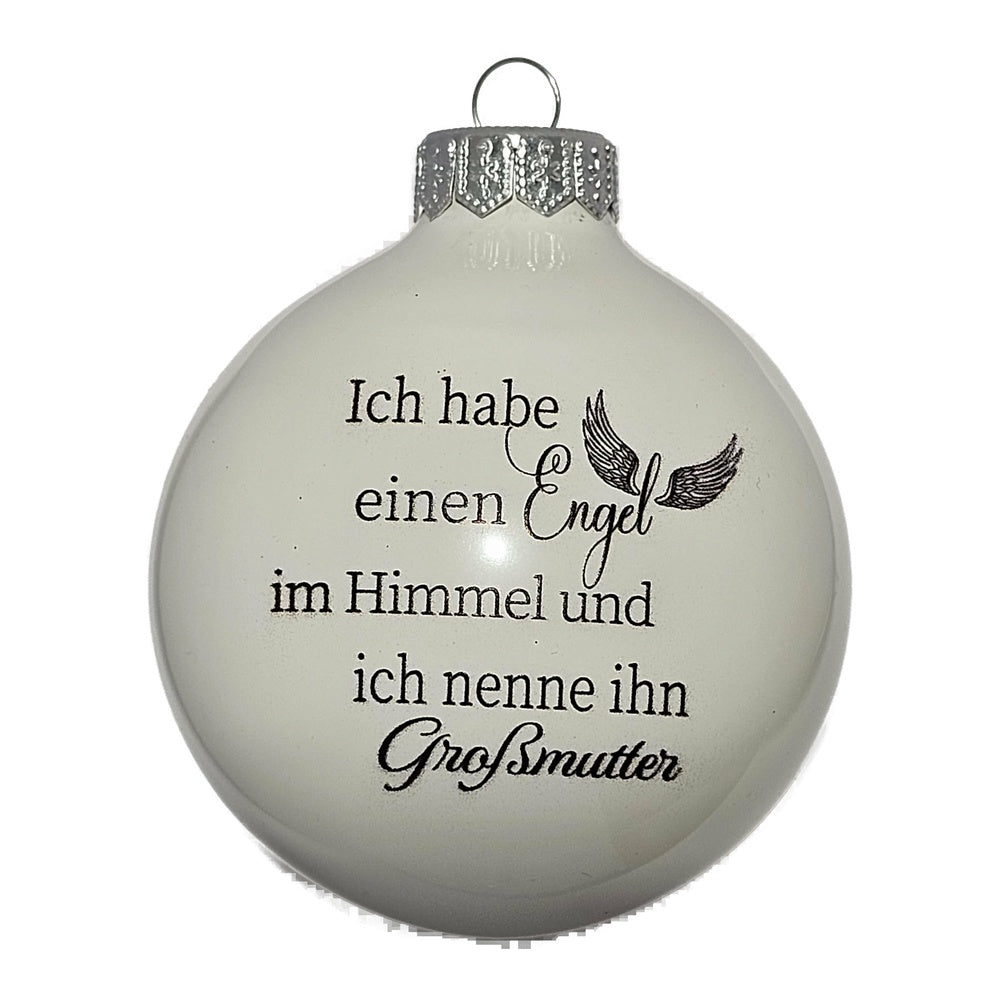 Premium Weihnachtskugel Unvergessene Großmutter