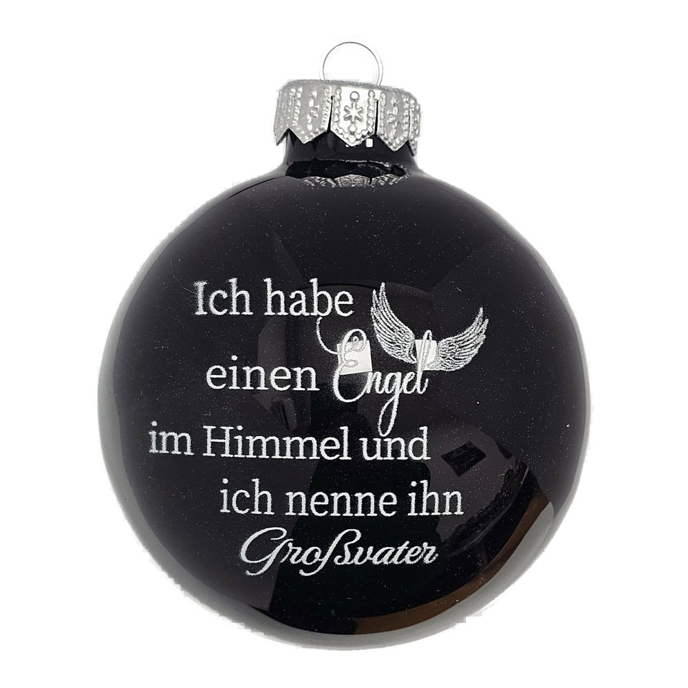 Premium Weihnachtskugel Erinnerung an Großvater