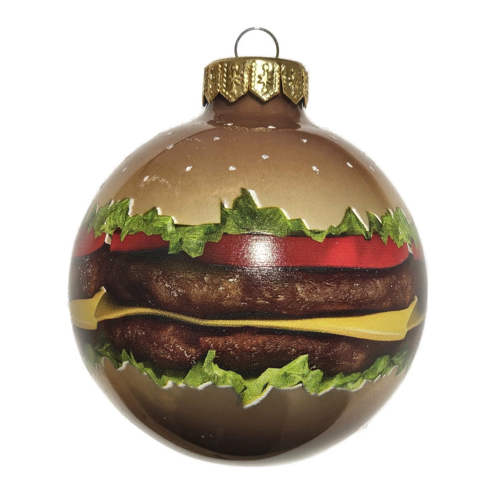Premium Weihnachtskugel Hamburger