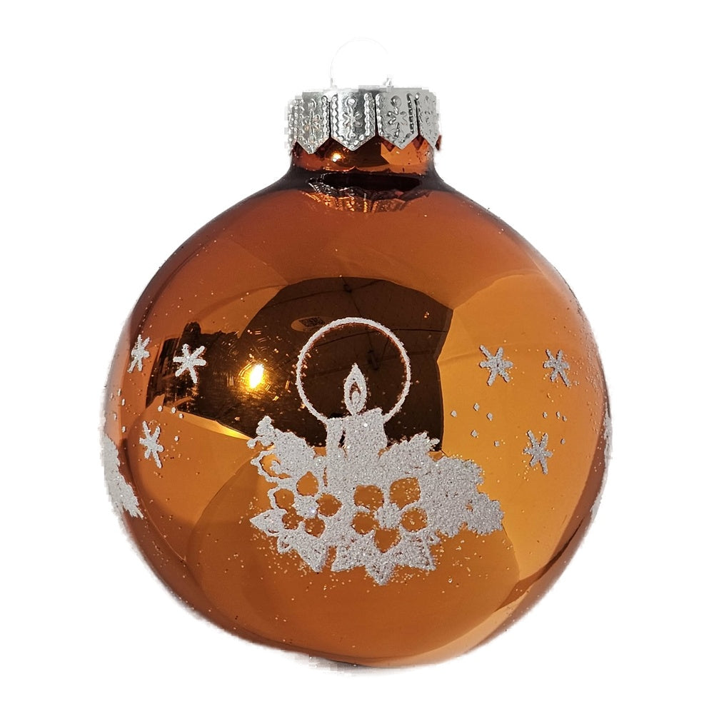 Premium Weihnachtskugel Goldene Weihnachtsmotive