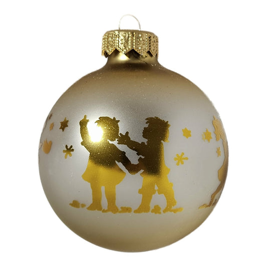 Premium Weihnachtskugel Winterliche Kinderfreude