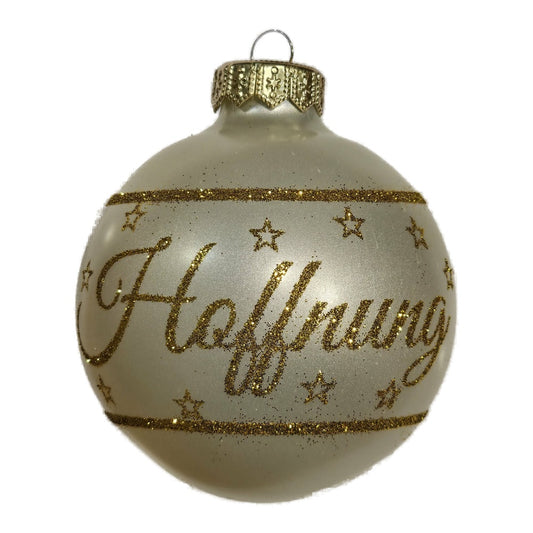 Premium Weihnachtskugel Hoffnung