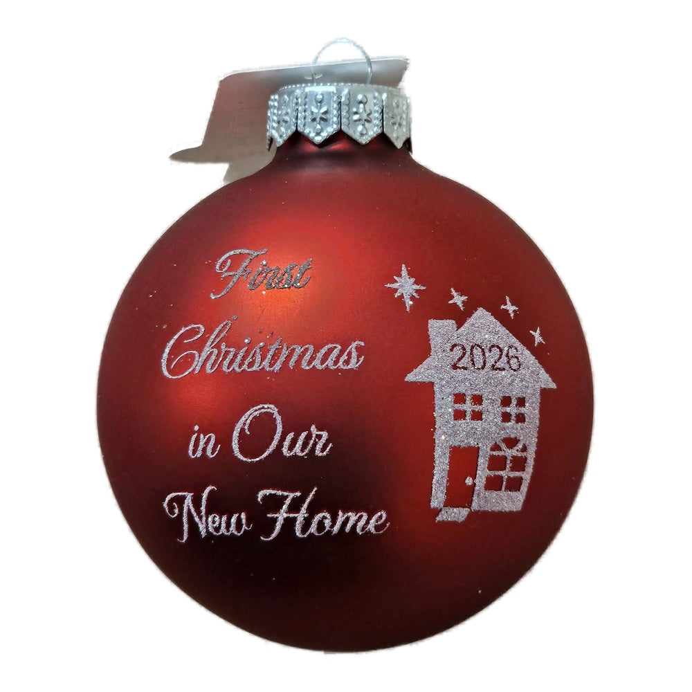Premium Weihnachtskugel Erste Weihnachten