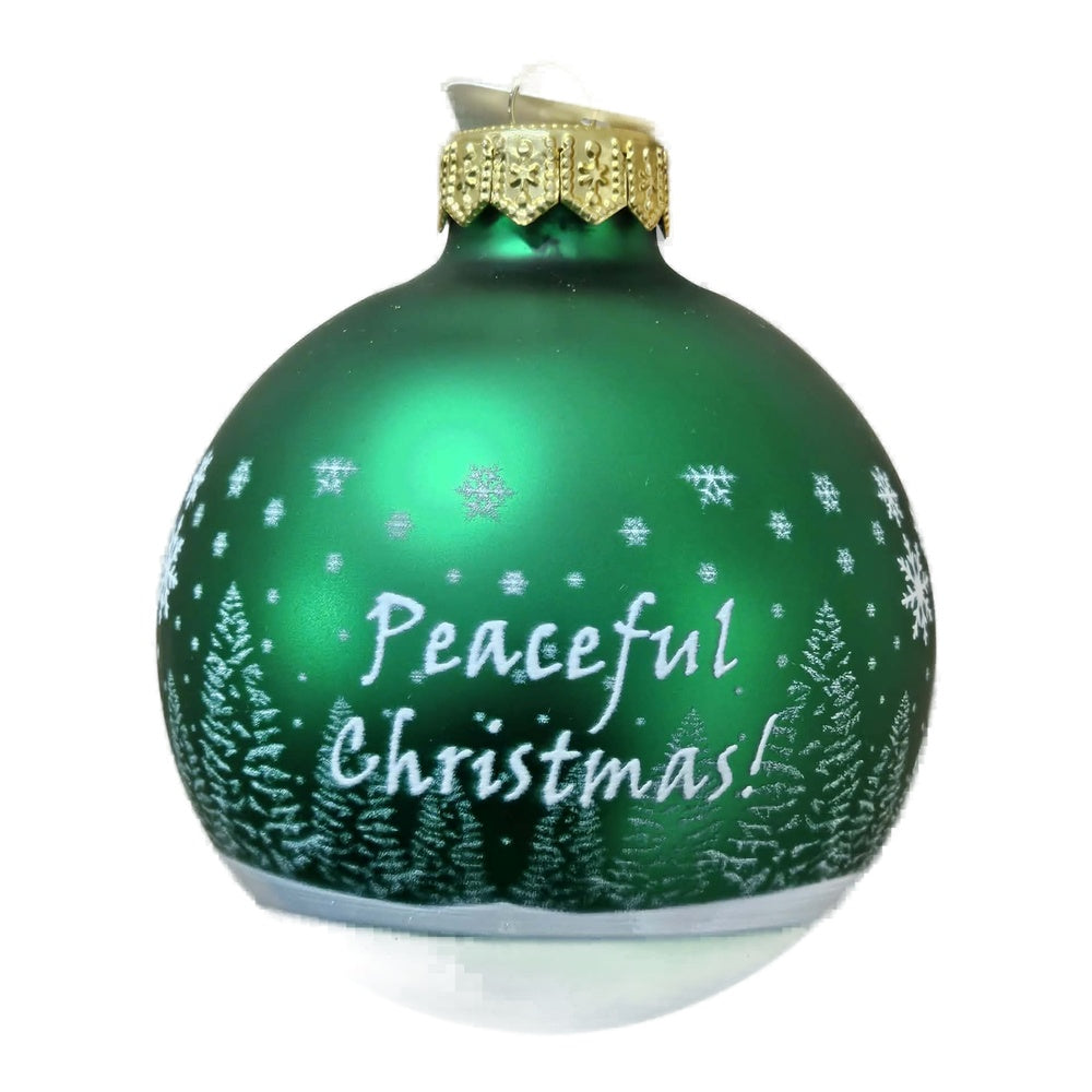 Premium Weihnachtskugel Peaceful Christmas!