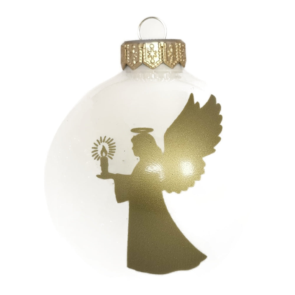 Premium Weihnachtskugel Engel