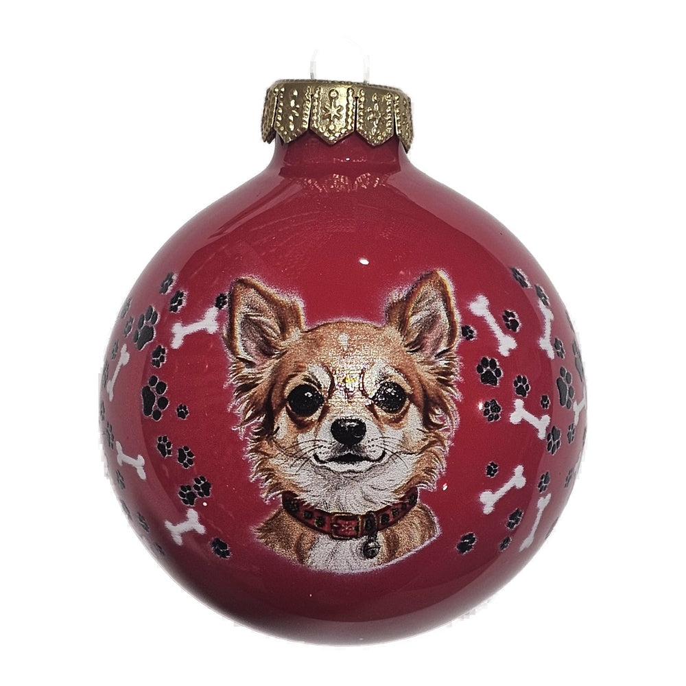 Premium Weihnachtskugel Chihuahua