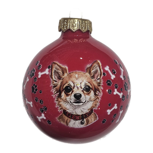 Premium Weihnachtskugel Chihuahua