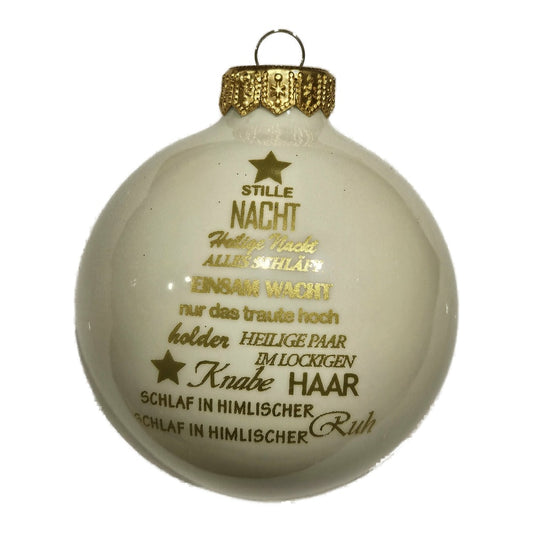 Premium Weihnachtskugel "Stille Nacht"
