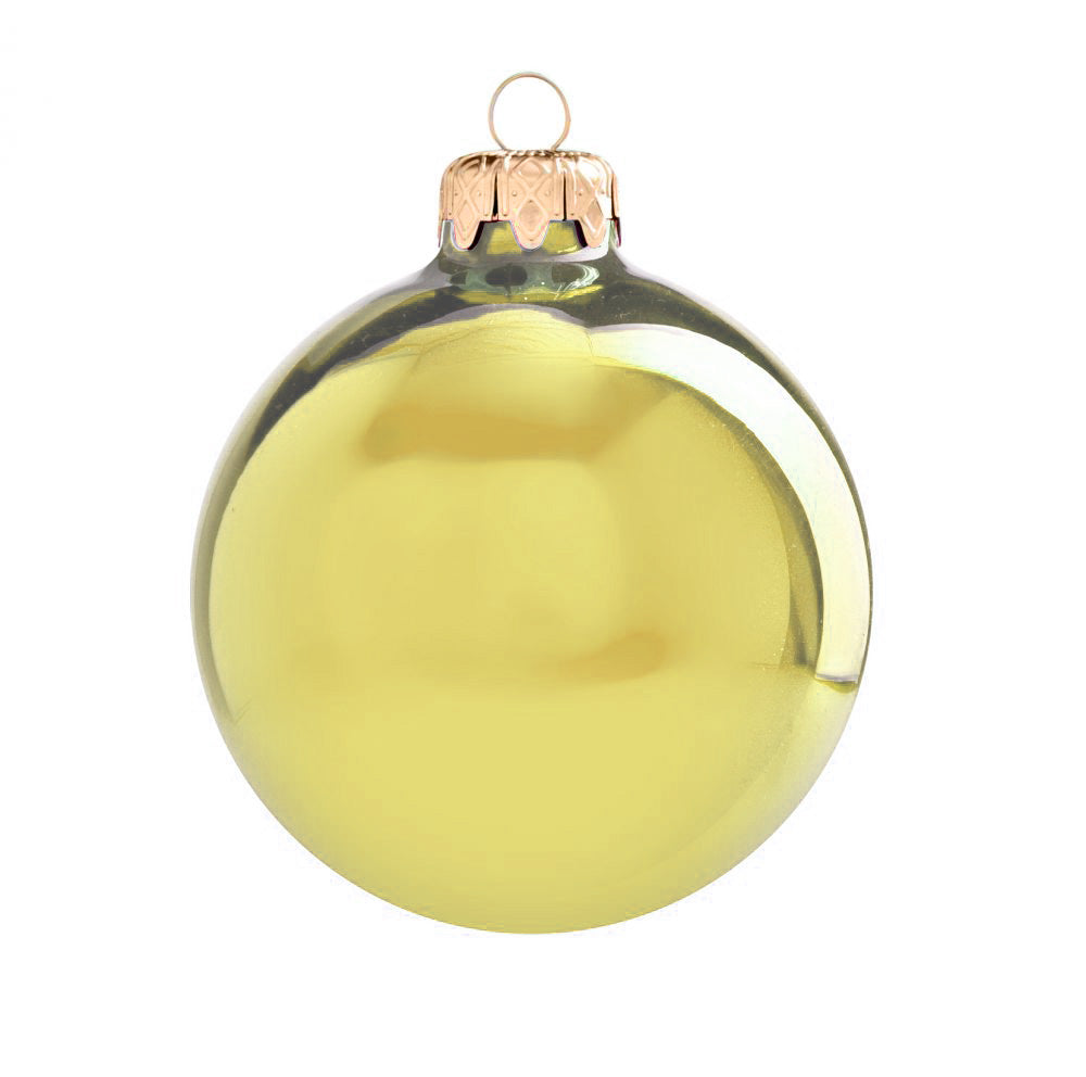 Gold - Weihnachtskugel 6cm 6er-Pack