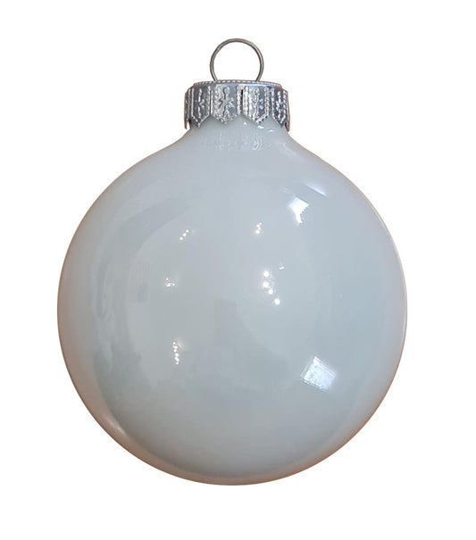 Weiss - Weihnachtskugel 6cm 6er-Pack