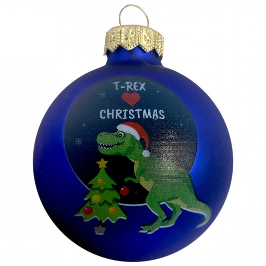 T-Rex Christmas - blau