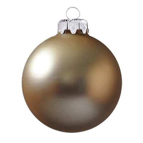 Sand - Weihnachtskugel 10cm 4er-Pack